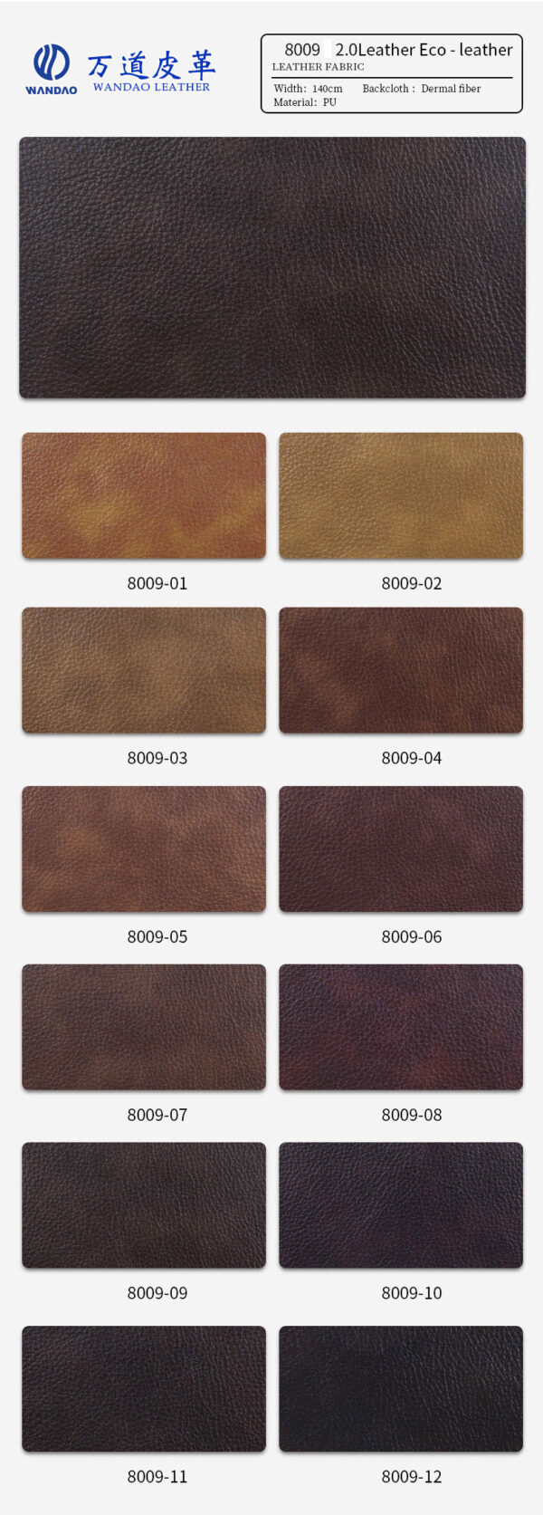 Eco Friendly Pu High Quality Artificial Leather Fashion Double Tones C - Image 4