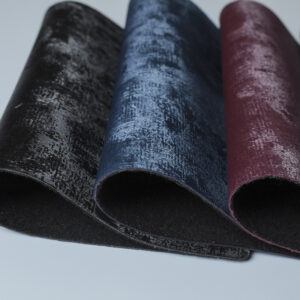 Denim Grain Cloth Golden Velvet Style Pu Synthetic Artificial Leather