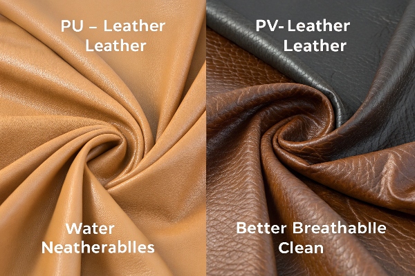 difference between PU and PVC leather