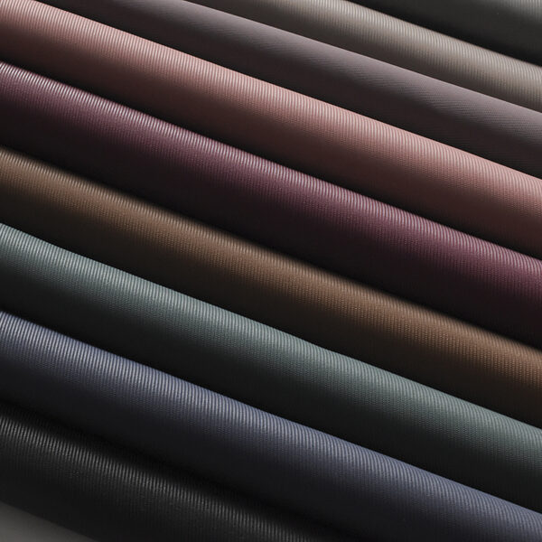 Fashion Oblique Weave Cloth Looking Synthetic Half Pu Artificial Leath - Image 2