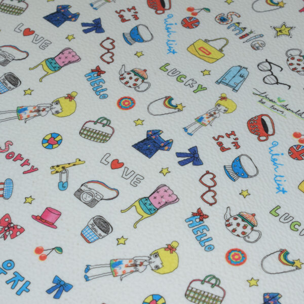 High Dense Purity Cartoon Printed Pvc Oxford Backing Strong Quality Ar - Image 3