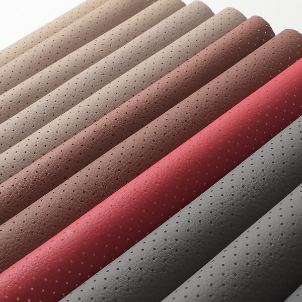 Automotive Interior Upholstery Best Quality Perforated Car Seat Pvc Leather - Image 2
