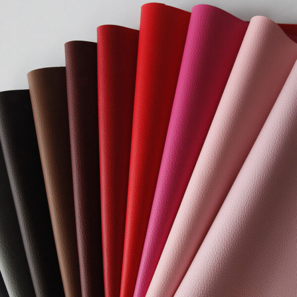 Hot Sale Popular Lychee Embossed Artificial Faux Leather For Sofa Furn - Image 3