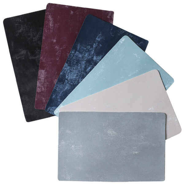 Denim Grain Cloth Golden Velvet Style Pu Synthetic Artificial Leather - Image 2
