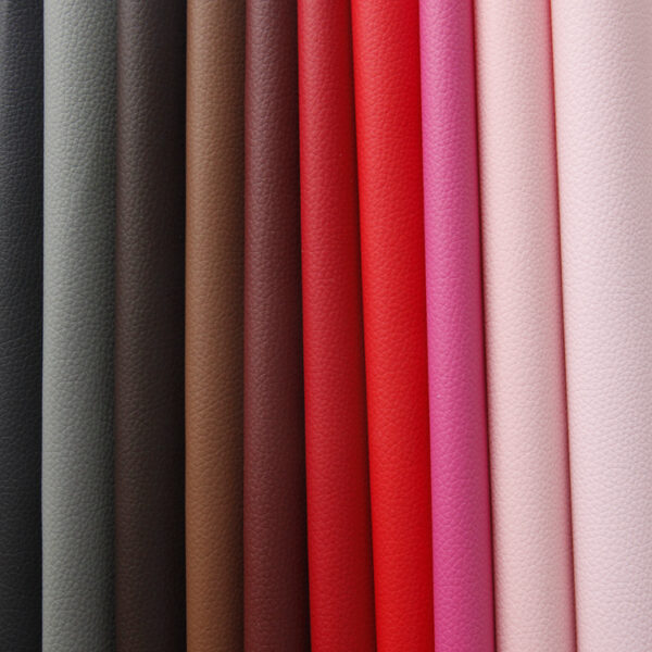 Hot Sale Popular Lychee Embossed Artificial Faux Leather For Sofa Furn - Image 2