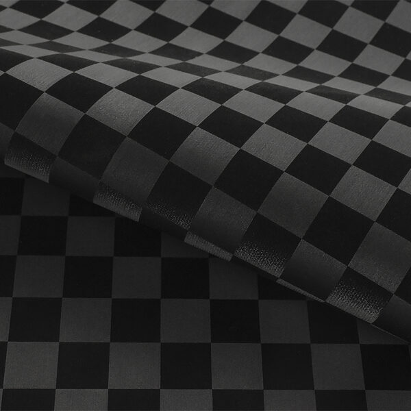 Fashion Cloth Style Chessboard Design Pu Leather Silky Velvet-like Fee - Image 2
