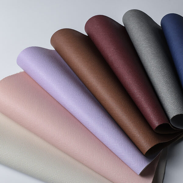 Classic Cross Grain Toothpick Design Pvc Leather Bags Leather For Hand - Image 2