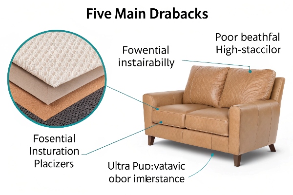 Cracking PVC seat after sun exposure