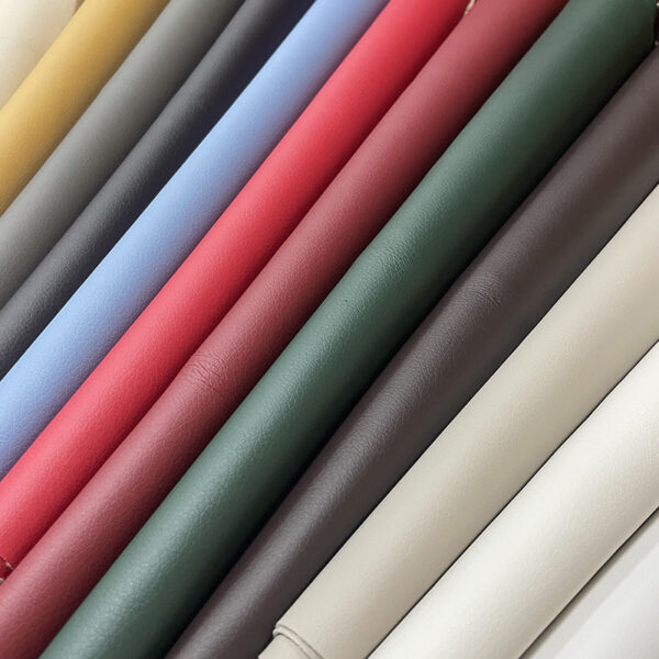 Soft Handfeel PU Leather with DE90 Small Litchi Grain for Furniture | REACH Certified - Image 2