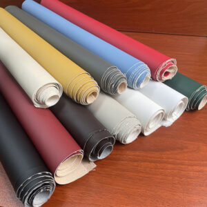 Soft Handfeel PU Leather with DE90 Small Litchi Grain for Furniture | REACH Certified